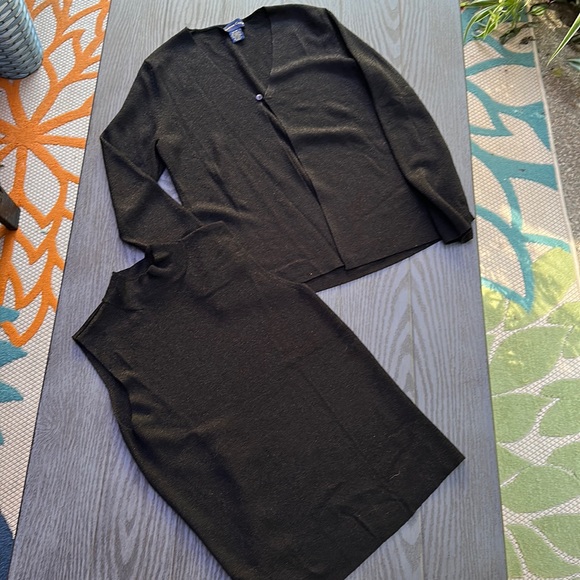 Charter Club Sparkly Cardigan & Tank - Like New - Picture 1 of 8